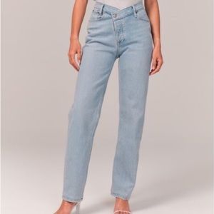 ABERCROMBIE DAD HIGH RISE JEANS - curve love